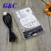 Transparent 2.5 inch USB 3.0 External Hard Drive Enclosure Case SATA HDD
