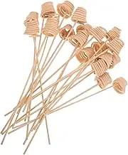 Zerodeko 20pcs Wavy Rattan Diffuser Sticks for Home Fragrance Natural Aroma Refill Sticks for Creating Pleasant Aromatic Environments Homes Offices