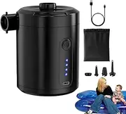 Air Pump for Inflatables,Portable Air Pump for Balloons and Inflatables | Deflator Mattress Inflator with Nozzles Wireless Compressor Tool for Kayak Camping Floats
