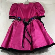 Sandra Celli Cild Pink Dressy Dress With Flower
