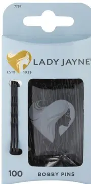 Lady Jayne Black Bobby Pins 100 Pack