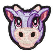 Cowlina The Purple Cow Patch, Zoo Animals Patches