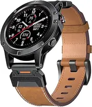 FKMBD 22 26MM Leather Watch Band Straps For Garmin Fenix 7X 7 6X 6 Pro 5X 5 Epix Gen 2 Smart watch Wristbands Bracelet