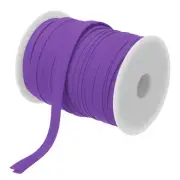 2/5 Inch Double Fold Bias Tape Polyester Bias Tape(Purple 55 Yards)
