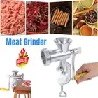 Manual Meat Grinder Mincer Food Mills Alloy Hand Operate Sausage Maker Filler