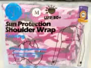 SParms Sun Protection PINK CAMO UV Cool Golf Shawl Shoulder Wrap Sleeve UPF50+ M