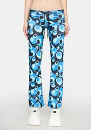[O Mighty] Blue Bobble Flare Pants