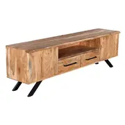 Madras Natural Acacia Wood TV Unit - 200cm