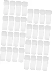 Anneome 50pcs Portable Sample Bottles with Screw Caps Reusable Tiny Storage Containers for Liquids Powders Jewelry and Lab Test Tubes Leak Design for Travel and Storage