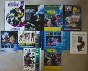 10 DIFF NON SPORT PROMO TRADING CARD SHEETS~MINI POSTERS~ASSTD PUBLISHERS~XLT