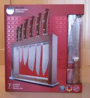 Baccarat Wolfgang Starke OAK Stehen 7 Piece Knife Block Set knives Timber stand