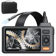 DEPSTECH 5"IPS Screen Borescope,1080P Dual Lens Endoscope with Split Screen,7.9M