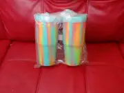 (2) Silipint Silicone 32oz Straw Tumbler Sugar Rush Unbreakable Cup Tie Dye NEW!