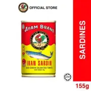 5 CANS Ayam Brand Sardines in Tomato Sauce 155g MALAYSIA