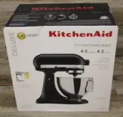 NEW KitchenAid DELUXE 4.5QT Bowl Tilt-Head Stand Mixer MAT BLACK KSM97BM