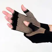 Copper Bamboo Arthritis Gloves - FIGHT FATIGUE, SWELLING AND PAIN! (Regular)
