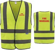 [AYKRM] Reflective Security Hi Vis Vest - High Visibility Waistcoat for Safety and Security Work