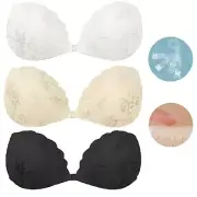 Women's Adhesive Bra Push Up Strapless Bra Adhesive Bra Backless Bra Lace Bra