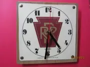 !!! PRR !!! CLOCK FACE (9 INCH SQUARE) "GREAT HOLIDAY GIFT"