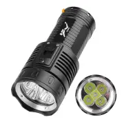 BIKIGHT High Brightness Diving 4 Modes Super Brigh Flashlight Professional Aluminum Scuba Lantern 200M IPX8 Waterproof 5