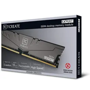 【最高折200+跨店點數22%回饋】 十銓 T-CREATE 引領者 EXPERT DDR4 3200/3600 雙通道 16GB/32GB 桌上型記憶體