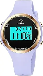 [VTAIGE] Watches for Women, Digital Watch Womens Outdoor Sport with Alarm/Stopwatch/Chronograph/Back Light, Gifts for Teen Girls/Women