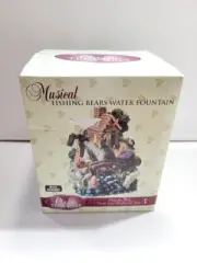 Musical Fishing Bears Water Fountain Classic Treasures, Rare Variation