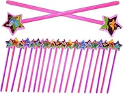 CHICAMPERA 25Pcs Star Shape Fairy Wands for Lightweight Handheld Fairy Sticks for Dress Up Cosplay and Stage Shows for Adorable Fun and Playful Atmosphere