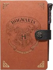Grupo Erik Harry Potter Bullet Journal | A5 Notebook | Dotted Bullet Journal With Harry Potter Wand Pen | PU Notebook | Harry Potter Gifts | Harry Potter Merchandise | Harry Potter Stationery