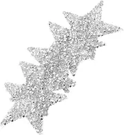 FIXOSHEE 6pcs Sparkly Star Iron-on Rhinestone Patches: Adhesive Appliques for Clothing DIY Decoration - Multiuse for Party & Festival