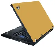 GOLD Vinyl Lid Skin Cover Decal fits IBM Lenovo ThinkPad T61 Laptop