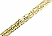 14k Solid Yellow Gold Cuban Link Chain Necklace 4.5mm Men's Women Size 30"