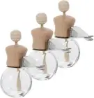 Alipis 3pcs Car Perfume Empty Bottle Glass Diffuser Bottles Decoration Car Pe...