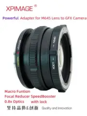 XPimage 0.8x Speedbooster Macro Adapter for Mamiya 645 Lens to Fuji GFX Camera