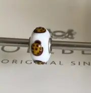Trollbeads Turtle On White Extremely Rare Bead
