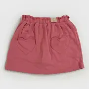 Garanimals Pink Pull On Scooter Skirt with Heart-Shaped Pockets, Girls 8 NWT NEW