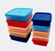 Tupperware Square Away Containers 6 oz. , 13.5 oz. Keeper Containers Set of 10