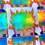 NARUTO HOLO ANIME PEEKER STICKER NARUTO SHIPPUDEN CAR STICKER