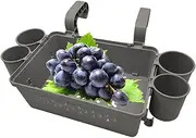 Poolside Storage Basket | Cup Holder Ground Pool Basket | Hot Tubs Supplies for Swim Patio Outdoor Summer Picnic Deck Camping Family Lounge Beach