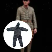 1/6 Men Long Sleeve Jumpsuit Miniature Workwear for 12in Action Figures Accs