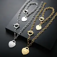 在飛比找蝦皮購物優惠-New Heart Pendant Choker Neckl