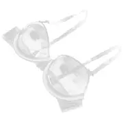 Winomo Women's Sexy Bra Disposable Clear Strap See-Through Underwear Transparent Lingerie Size 34 30.00X11.00X3.00CM