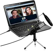 ERINGOGO Plug and Play Microphone for Computer Conferencing Ultra Long Distance Voice Chat Microphone with Tripod Stand for Online Meetings Gaming and Podcasting