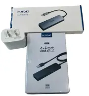 HOYOKI 5-in-1 USB-C Hub / 4-Port USB3.0 Hub Multiport Adapter