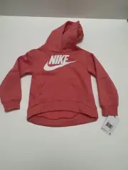 NWT Nike Air Swoosh Girl’s Essentials Pullover Hoodie Pink Size 6 MSRP $38