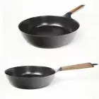 Vermicular FP24-WN Frying Pan 24cm 9.4in Deep type Walnut Hand from JAPAN #FedEx