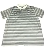 Mens Under Armour CoolSwitch Bermuda Polo Shirt 1298947 100 White/Gray XL-2XL