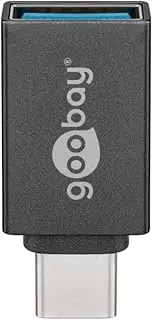 Goobay USB-C/USB A 3.0 Super Speed OTG Adapter, Grey