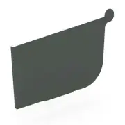 WA NEW Stratco Quad Gutter 125 Stop End Slate Grey