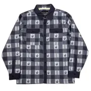 Brand New Mens Dakine Color Blocked Flanel Shirt Naval Academy Medium